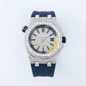 Montre en acier inoxydable de luxe Mossanire, quartz, diamants, pour mariage, fête, occasion, design élégant - Product Image 3
