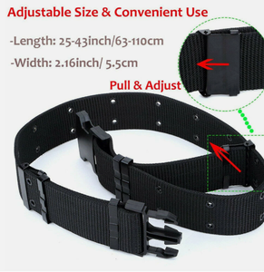 Heavy-Duty Nylon Tactical Utility <b>Belt</b> for <b>Work</b>, Hiking & Outdoor - Product Image 2