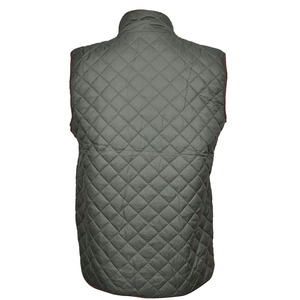 Gilet matelassé léger et chaud pour homme, en tissu brillant, personnalisable, sans manches, vente en gros - Product Image 5