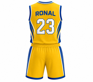 Ensemble d'uniformes de basketball personnalisés par sublimation, maillot et short de basketball pour hommes, respirant, séchage rapide, vêtements d'équipe, entraînement sportif - Product Image 2
