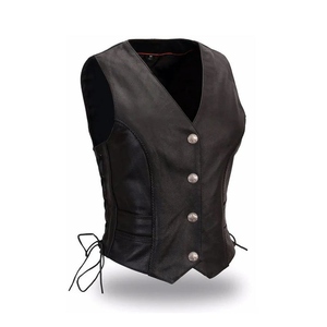 Chaleco de Cuero Casual para Hombre, Precio Razonable, Transpirable, 100% Cuero, Prenda Exterior Personalizada, Corte Ajustado, Diseño Profesional - Product Image 4