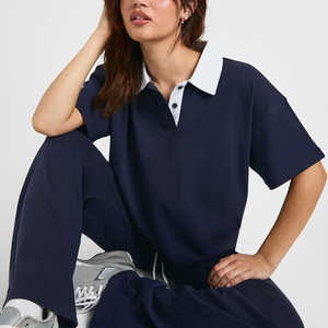 Polos de Mujer al por Mayor, Camisetas Personalizadas de Algodón Piqué de Manga Corta, Ropa de Trabajo Informal, Uniformes para Compradores al por Mayor y Minoristas - Product Image 4