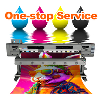 Impresora Eco-Solvente de Formato Grande de 1.8 m, Plotter Automático para Pancartas Flexibles y Plotter de Corte