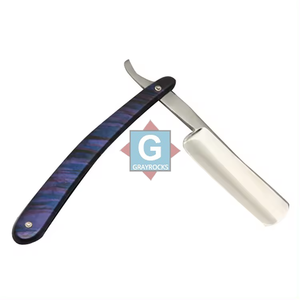 Navaja de Afeitar de Alta Calidad de Acero Inoxidable con Mango de Plástico Colorido para Barbería y Peluquería - Product Image 3