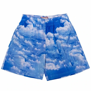 Men's Purple Swim Trunks Elastic Waist Breathable Woven Polyester Quick Dry Eco-Friendly Drawstring Closure Shorts - Product Image 5
