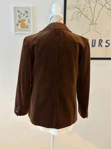 Blazer vintage en velours marron pour femme St Michael, veste classique cintrée - Product Image 3