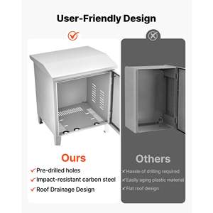 <b>Outdoor</b> <b>Weatherproof</b> Pond Aerator <b>Cabinet</b> 16.9 X 19.7 X 22.8 Water Garden Aeration Box Cooling Fan AC Power Outlet Fits Most - Product Image 6
