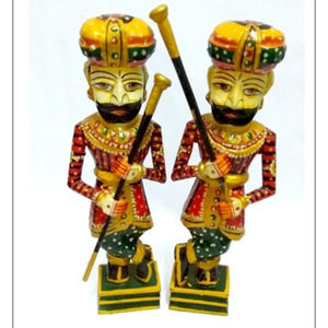 Figura Decorativa de la Guardia Real de Rajastán para Diwali y Ocasiones de Jubilación - Product Image 3
