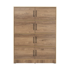 Mueble de Almacenamiento Contemporáneo de 8 Puertas, Estante Organizador de Madera para el Hogar, Oficina, Sala de Estar - Product Image 3