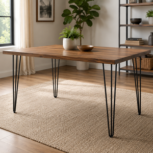34" Hairpin <b>Table</b> <b>Legs</b> 3 Robs Set Of 4 880lbs Load Heavy Duty Stainless Steel Modern DIY Dining Desk Vietnam Wholesale EDPTBL018 - Product Image 1