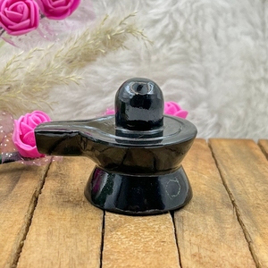 Obsidienne noire naturelle sculptée en forme de Shivling, cristal de guérison Shiva Lingam pour la spiritualité Reiki, décoration spirituelle, vente en gros - Product Image 2