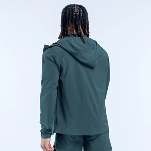 Latest Design Wholesale Custom Logo Men's Full Length <b>Zip</b>-Up Solid Long Sleeve Sweatshirt Slim Fit Lightweight Windproof <b>Hooded</b> - Product Image 4