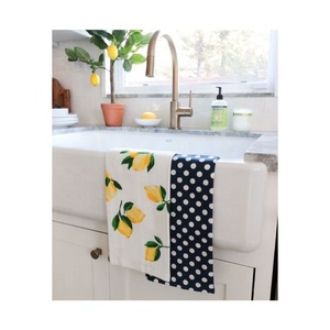 Non Lint Producing Top Classy Embroidered <b>Absorbent</b> Golf Kitchen Dish Towels Does Not Touch the Oil Clean Without Leaving a Mark - Product Image 2