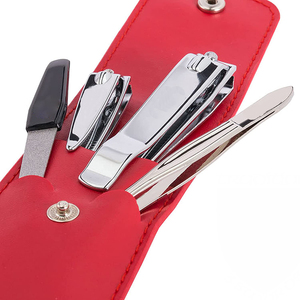 15 Pcs Beauty Kit Black Color Coated Nail Clipper Scissors Nail <b>Files</b> Professional Manicure Set With Leathers Pouch - Product Image 4