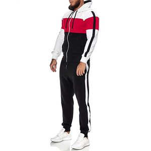Conjunto Deportivo de Forro Polar 2 en 1 para Hombre, con Bloques de Color, Sudadera con Capucha y Cremallera de Manga Larga, Bolsillos Laterales, Ropa Casual de Invierno, Transpirable - Product Image 6