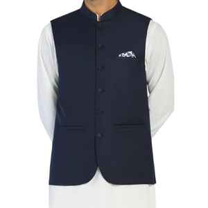 Chaleco de Boda para Hombre con Cuello Mandarín, Diseño Personalizado, Material de Primera Calidad, Opciones de Logotipo Personalizado, Transpirable - Product Image 1