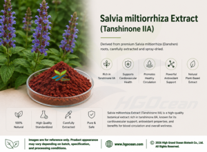 HGO Factory Direct Supply Extrait de salvia miltiorrhiza naturel pur (qualité alimentaire santé) Spécification Tanshinone IIA 1% - Product Image 3