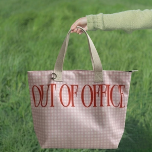 Bolso de mano reutilizable para mujer con estampado de cuadros, bolso de hombro con cremallera para el día a día - Product Image 1