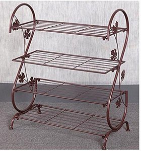 Étagère à chaussures multi-niveaux en fer, organisateur de rangement simple, support à chaussures autoportant en métal, gain de place pour entrée et chambre - Product Image 3