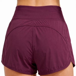 Women High Quality Breathable Running Fitness Shorts <b>Elastic</b> Waist Athletic Soft Fabric Training Wear 2 Pcs - Product Image 6