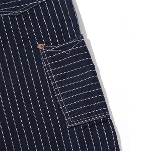 Shorts Bermuda Rayés Grande Taille pour Hommes, Taille Mi-Haute, en Coton Tissé Décontracté avec Braguette Boutonnée et Poches - Product Image 2