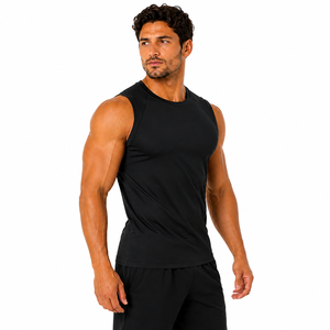 High Quality <b>Men</b> Muscle Shirt Sleeveless Workout Sleeveless Shirt Vibrant Tone Fitness Top Custom <b>Men</b> Gym <b>Singlet</b> - Product Image 3