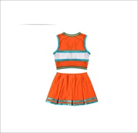 Vente Flash : Tenues de Cheerleading pour Femmes Adultes, Style Jupe, Tissu Spandex, Design Imprimé avec Strass, Respirant