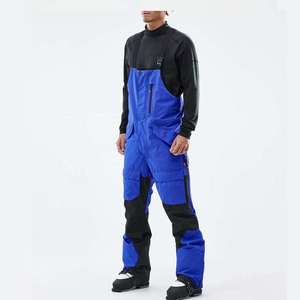 Men's Waterproof Ski Bib Pants Outdoor <b>Winter</b> Snowboard <b>Overalls</b> Insulated Windproof Breathable Ski Trousers with Cargo Pockets - Product Image 1
