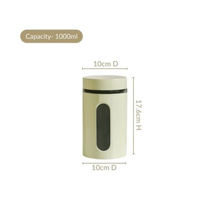 Pot de rangement en métal galvanisé pour la conservation des aliments dans la cuisine, conteneur pour la maison et les restaurants avec design personnalisé - Product Image 6
