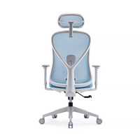 Chaise de bureau de direction ergonomique pivotante en maille avec support réglable, base en nylon et en acier