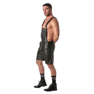 Pantalones Cortos Largos Estilo Cuero Negro para Hombre, Ropa de Club Fetichista, Sexy, para Fiesta, Moda - Product Image 5
