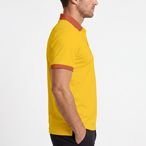 เสื้อกอล์ฟผู้ชาย เสื้อฝึกซ้อม 100% ผ้าฝ้าย เสื้อกอล์ฟผู้ชาย สกรีนโลโก้ เสื้อกอล์ฟผู้ชาย แขนสั้น โปโลเชิ้ต - Product Image 3