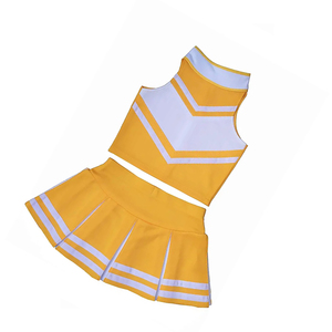 Conjuntos de Uniformes de Animadoras Escolares de Nuevo Estilo con Logotipo Personalizado, Top Blanco sin Mangas de Algodón y Pantalones Cortos - Product Image 6