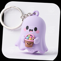 Llaveros de Goma Personalizados OEM para Halloween, Ecológicos, con Diseños 3D de Fantasmas, Calabazas, Brujas y Dulces para Promociones de la Temporada de Terror
