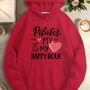 Pilates est mon happy hour sweats à capuche décontractés pour femmes - Product Image 2