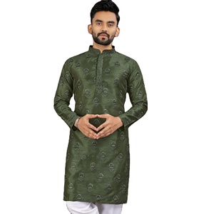 ชุดสำหรับผู้ชายผ้าคอตตอนแท้ปักลายและมีกระจกสำหรับใส่ทำงาน - Product Image 2