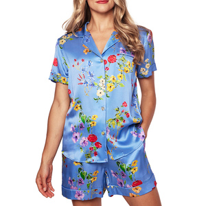 Sleepwear Ladies Pajamas Set for Women Custom Printing Sublimation Sleepwear Shorts & <b>Pants</b> Pajama Set Nighty Women's Sleepwear - Product Image 2