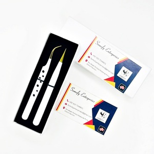 Pinzas para Pestañas Somofy Enterprises de Acero Inoxidable con Punta Suave de Precisión, Empaque en Caja Blanca - Product Image 3