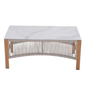 Conjunto de Sofás de Jardín con Diseño Moderno y Estructura de Madera de Teca para Decoración del Hogar - Product Image 5