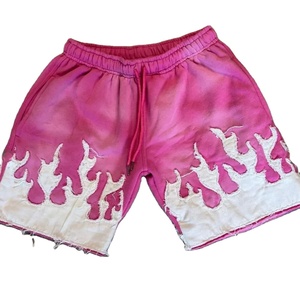 Short décontracté d'été de haute qualité pour hommes séchage rapide respirant mi poches imprimées lavage à l'acide personnalisé broderie en détresse - Product Image 2