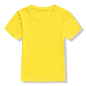 Camiseta de Manga Corta con Cuello Redondo para Hombre, Color Rojo Sólido, Informal, Tejido de Punto, 100% Algodón, Corte Regular, Teñido Liso - Product Image 2
