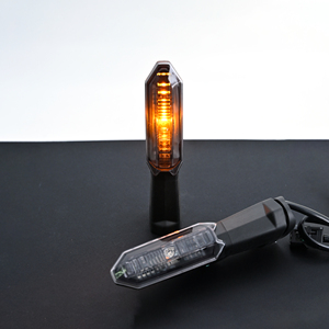 Clignotants LED avant/arrière ambre pour moto Ninja ZX-R Z-RS Eliminator & Versys 2024 avec lentille transparente - Product Image 2