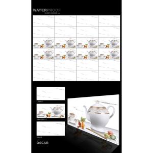 Azulejos de Porcelana para Pared de 300x600mm (30x60cm, 12x24), Diseño Liso Color Café, Cerámica Digital Esmaltada para Cocina, Baño e Interiores - Product Image 3