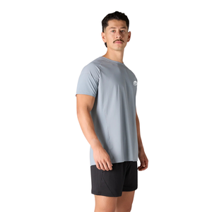 Camiseta Deportiva de Manga Corta para Hombre, Corte Ajustado, para Gimnasio, Entrenamiento, Suave y Elástica, Venta al Por Mayor OEM - Product Image 4