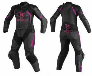 Unisex Cowhide/Kangaroo Custom Leather Motorcycle 1Pc Racing Suit Jumpsuit/Traje with Hump CE <b>Level</b> 2 Protective Armored - Product Image 1