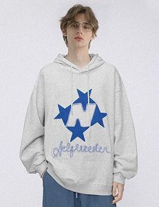 Sudadera con capucha para hombre de forro polar técnico personalizado, estilo urbano, con bordado de plumón, patchwork, lisa, oversize, de felpa francesa, tendencia invierno 2026 - Product Image 2