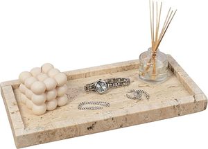 Factory Direct Sale Sophisticated Marble Tray Designed for Bathroom <b>Vanity</b> Perfume Organizer Jewelry Display and Luxury Decor - Product Image 4