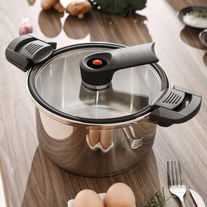 Olla a Presión Profesional con Construcción Robusta de Acero Inoxidable, Válvula de Seguridad, Tapa con Cierre Seguro, Cocción Rápida - Product Image 5