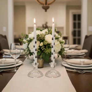 Bulk Paw Print Decorative Handmade Taper <b>Candles</b> for Valentine's Day Birthdays Holiday & Home Decoration (<b>Set</b> of 2) - Product Image 3