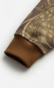 Ensemble décontracté deux pièces pour femme : sweat à capuche et short, sublimation, manches longues, taille mi-haute avec cordon de serrage, respirant, idéal pour l'hiver - Product Image 4